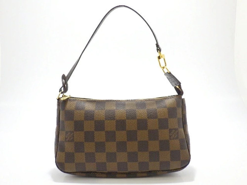 LOUIS VUITTON Bag Pochette Accessoires Pouch Clutch handle Damier